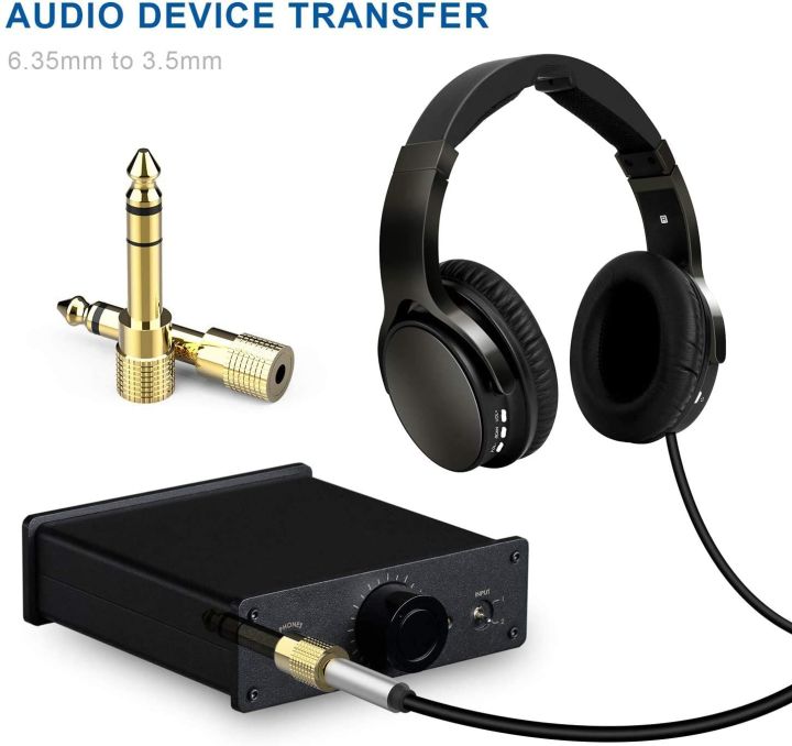 Adapter%206.35mm%20(1/4%20Inch)%20Male%20to%203.5mm%20(1/8%20Inch)%20Female%20and%203.5%20mm%20Male%20Plug%20to%206.35%20mm%20Female%20Jack,%20Audio%20Stereo%20TRS%20Converter%20Adapters%20(4%20-Pack%20Gold%20Plated)%20-%20Image%207