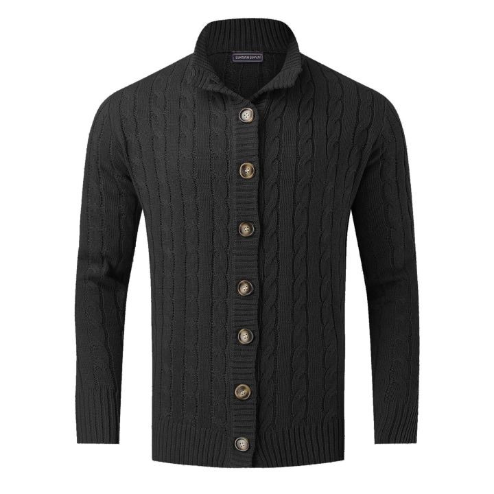 Men%E2%80%99S%20Knitted%20Sweater%20Gothic%20High%20Collar%20Pullover%20Top%20Fashion%20Casual%20Autumn%20And%20Winter%20Button%20Cardigan%20Coat%20Streetwear%20Cashmere%20-%20Image%202