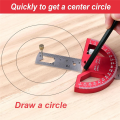 Protractor Angle Finder Red Protractor Angle Finder Aluminum Angle Ruler-Protractor for Woodworking, Angle Measuring Tool with 0-180 Degrees. 