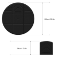 DEVASO VR Mat VR Glasses Surrounding Games Standing Motion Floor Mat PU Anti-Slip Foldable Floor Mat VR Glasses Accessories. 