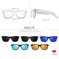 BARCUR Black Walnut Sunglasses Wood Polarized Sunglasses Men Glasses Men UV400 Protection Eyewear Wooden Original Box. 