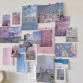 20pcs/set Wallpapers Ins Creative Art Decorative Card Bedroom Living Room Background Wall Sticker Poster.