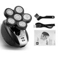5In1 6D Electric Shaver for Men Rechargeable Bald Head Electric Shavers 6 Floating Heads Beard Nose Razor Clipper Hair Trimmer. 