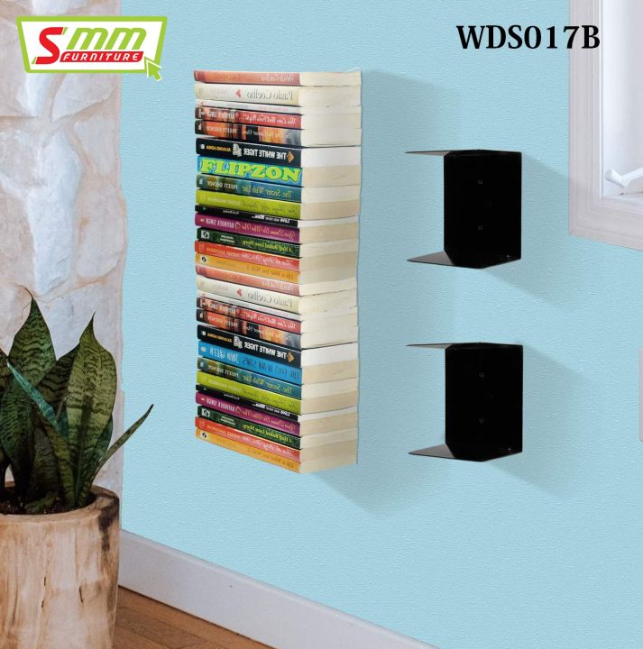 Metal%20Invisible%20Wall%20Bookshelf%20(1%20Piece)%20-%20Image%202