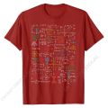 Funny Math Teacher Gift Idea Mathematics Formulas Sheet T-Shirt T Shirt Brand Normal Cotton Mens Tops T Shirt Printed On. 