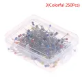 Sewing Pins 38mm Glass Ball Head Push Quilting Pins for Jewelry DIY Sewing Tool Creek. 