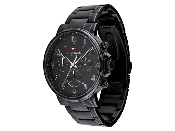 TOMMY%20HILFIGER%201710383%20Black%20Stainless%20Steel%20Chronograph%20Watch%20For%20Men%20-%20Black%20-%20Image%203