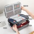 Document storage box, household multi-layer certificate, passport card holder, multi-functional archive document storage bag, family storage bag. 