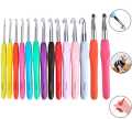 1pcs Crochet Hook Mix Size 2.5mm to 5.0 mm Soft Handle Knitting Hooks Needles DIY Craft Yarn Sewing Needle.