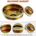 12 Pack Steel Bung Plug Drum Bung 2 and 3/4 Inch Bung Hole Cap 55 Gallon Drum Caps As Shown Metal Bung Caps with Plated Coated.
