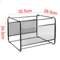 A4 Mesh Metal File Organizer Box Hanging File Folder Box Desk Storage Holder Shelf Holder Storage for Office Home. 