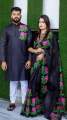 Exclusive Designer Dhupiyan Share And Dhupiyan Panjabi For Combo Couple Dress - Panjabi - Panjabi - কাপল ড্রেস শাড়ি.