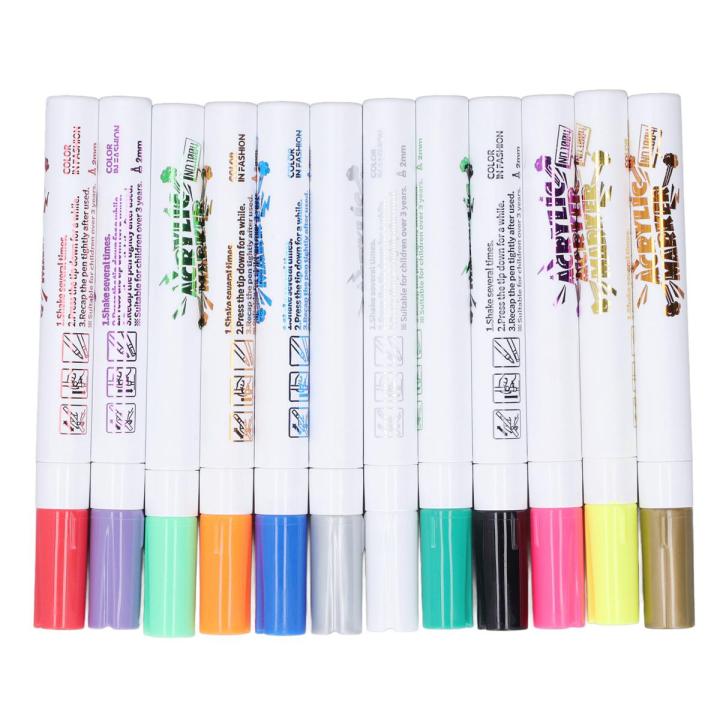 Acrylic Marker, Safe Non Toxic Paint Marker Waterproof for
