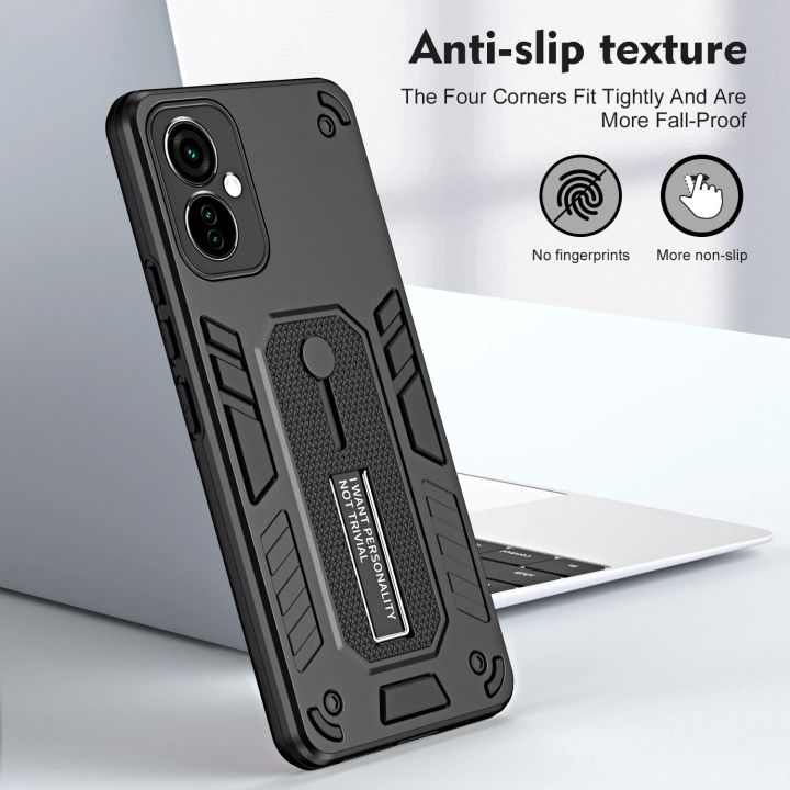 Luxury Invisible Bracket Case for Tecno Camon 19 Neo Camon19Neo Finger Ring Buckle Holder Shockproof Phone Cover TecnoCamon19Neo