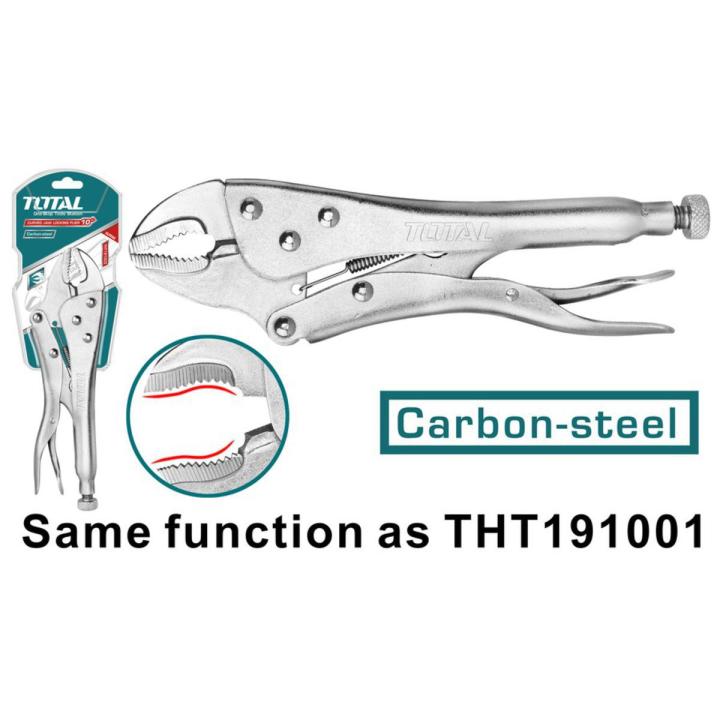 Curved Jaw Locking Plier 10" TOTAL-THT191003