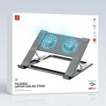 XUNDD XDHO-082 Laptop Cooling Stand with Dual Fans RGB Lighting Foldable Notebook Bracket. 