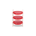 Round Mini Rack Red And White smart room decore Rack Toy Rack.