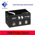 2 Ports USB2.0 Sharing Device Switch Switcher Adapter Box For PC Scanner Printer-2 PC - 1 Printer. 
