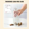 Flip Top Olive Oil Dispenser DIY Labeling Kitchenware Leakproof Condiment Container Glass Bottle Large Capacity Auto Flip Bottle for Cooking Dressing Making Home Kitchen Professional Chef Salad.