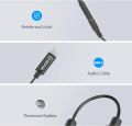 BOYA BY-K9 Wireless Microphone Audio Adapter Cable 3.5mm TRRS (Female) to Type-C (Male) for Android PC Laptop Computer Youtube.