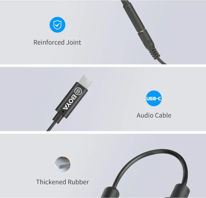 BOYA%20BY-K9%20Wireless%20Microphone%20Audio%20Adapter%20Cable%203.5mm%20TRRS%20(Female)%20to%20Type-C%20(Male)%20for%20Android%20PC%20Laptop%20Computer%20Youtube%20-%20Image%204