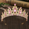 Crystal Hair Tiara Crown Rhinestone Headband Baroque Bride Bridal Tiaras Wedding Dress Hair Accessories. 