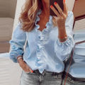 L-5XL Plus Size Women Blouse For Women 2023 Autumn Winter Large Pullover Oversized Long Sleeve Basic Shirts Tees Female Clothing.