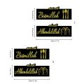 Islamic Acrylic Wall Art Quote with Bismillah End with Alhamdulillah Decorative Wall Decor Muslims Kitchen Sign.