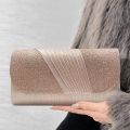 Women Evening Clutch Bag Female Crystal Day Clutch Wedding Purse Party Banquet Black Silver Clutches Bag Sequin Shoulder Bag.