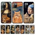 Van Gogh Mona Lisa Fun Cat Art Phone Case For Redmi Note 4 X 5 A 6 7 8 Pro T 9 Pro 9S 10 Pro 11 Pro 11S 11Epro PocoM3pro. 