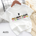 BTS synthetic Tee Full HD Print Unisex T-Shirt - A Round Neck Casual Wear for Fans - Celebrating Your Love for the Band.