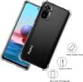 For Xiaomi Redmi Note 10/Note 10s Premium Silicone Case Crystal Clear Soft TPU Ultra-Thin Transparent Flexible Protective Back Case Phone Cover. 