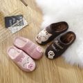 Dropshipping Women Winter Home Slippers Cartoon Cat Shoes Soft Winter Warm House Slippers Indoor Bedroom Lovers Couples YYJ220. 