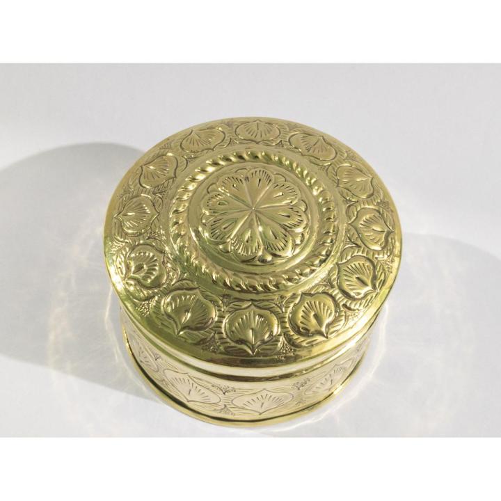 Pitol Jewellery Box - 5" size Box - পিতলের তৈরি নকশী জুয়েলারি বাক্স - Brass Products