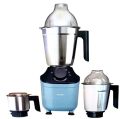 PHILIPS Mixer Grinder 800 W Mixer Grinder (HL7773 | 3 Jars | SKY BLUE, Navy Blue).