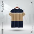 Fabrilife Mens Premium Designer Edition T Shirt - Tan. 
