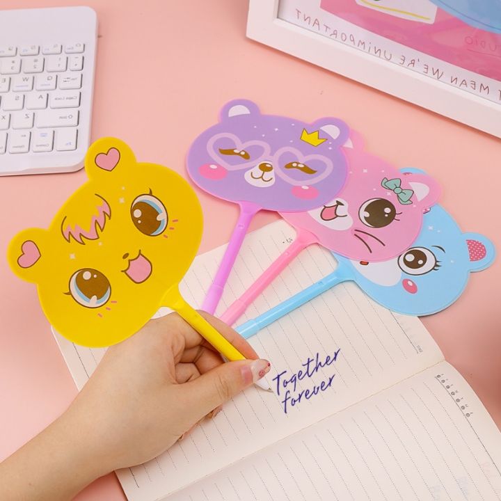 1%20Pcs%200.5mm%20Blue%20Refill%20Cartoon%20Fan%20Pen%202-in-1%20Cute%20Fan%20Ballpoint%20Pencil%20Toy%20School%20Office%20Stationery%20Pressing%20Writing%20%20Ink%20Pen%20-%20Image%204