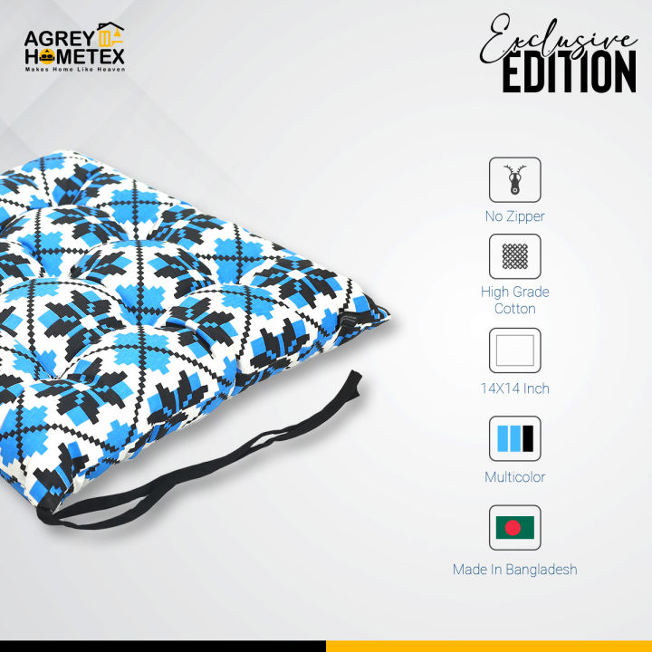 Square%20Chair%20Cushion,%20Cotton%20Fabric,%20Blue%20&%20Black,%20(14%E2%80%B3x14%E2%80%B3)%20-%20Image%204