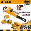 INGCO 300mm Heavy Duty Pipe Wrench, Premium Adjustable Plumbing Wrench, Drop Forged HPW0812. 
