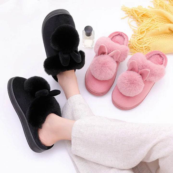 Women%20Winter%20Home%20Slippers%20Non-Slip%20Soft%20Warm%20House%20Shoes%20Ladies%20Indoor%20Bedroom%20Slipper%20Couples%20Cartoon%20Cute%20Rabbit%20Floor%20Slides%20-%20Image%206