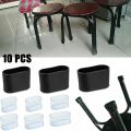 10pcs Chair Leg Cap Rubber Oval Covers Furniture Table Feet Floor Protectors For Chair Desk Office Table Leg Cover. 
