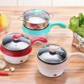1.2L Mini Stainless Steel Grade Multi Cooker With Steamer 2 in 1 Electric Frying Pan. 