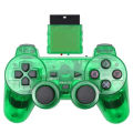 Wireless Gamepad Transparent Color For Sony PS2 2.4G Double Vibration Joystick Blutooth Controller For Playstation 2 Joypad. 