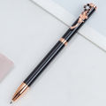 Pink Cherry Blossom Pen Rose Flower Pen Metal Ballpoint Pen Cute Rotary Ball Pens Business Signature Pens Office School Writing Supplies.