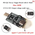 USB Type-C PD Decoy Trigger Board 9V 12V 15V Output PD 2.0 3.0 Trigger Adapter. 