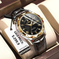 POEDAGAR Man Wristwatch Luxury Business Waterproof Luminous Date Week Men Watch For Men Quartz Clock Leather Men's Watches reloj. 
