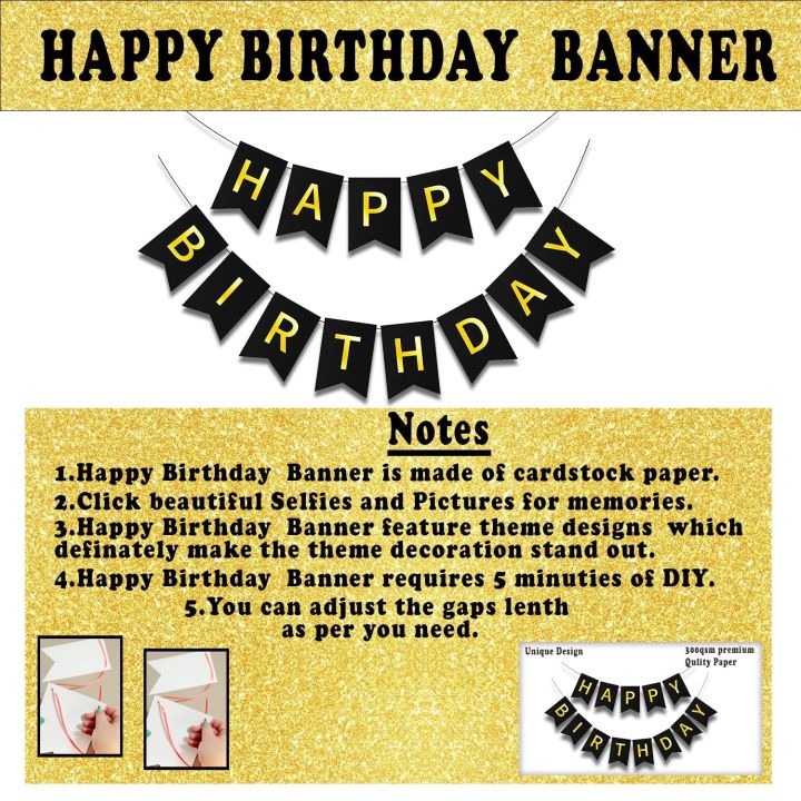 Birthday%20Decoration%20Combo%20Pack%20With%20Birthday%20Card%20Banners,%20Golden%20Foil%20Curtains,%20Golden%20Confetti%20Balloons,%20Metallic%20Balloons,%20Balloon%20Arch%20&%20Glue%20-%20Image%204