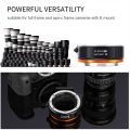 K&F Concept KF06.467 Auto Focus Professional Electronic Lens Adapter for Canon EOS EF/EF-S Lens To Canon EOS R Mirrorless Camera - Black. 