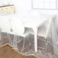 Various size clear plastic furniture cover sofa cover chair cover. 