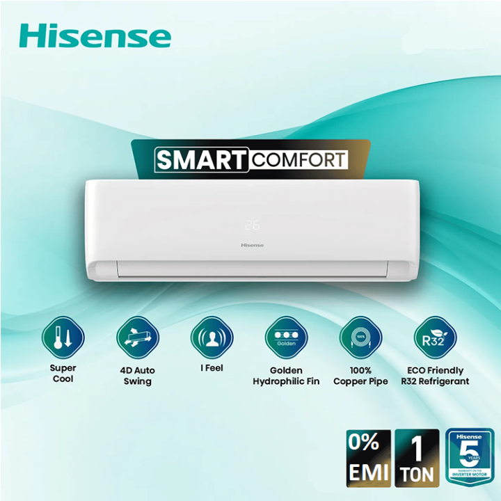 Hisense%201%20Ton%20Smart%20Comfort%20AC%20AS12CW4RGRKF01BU%20with%20Free%20Delivery%20-%20Image%202
